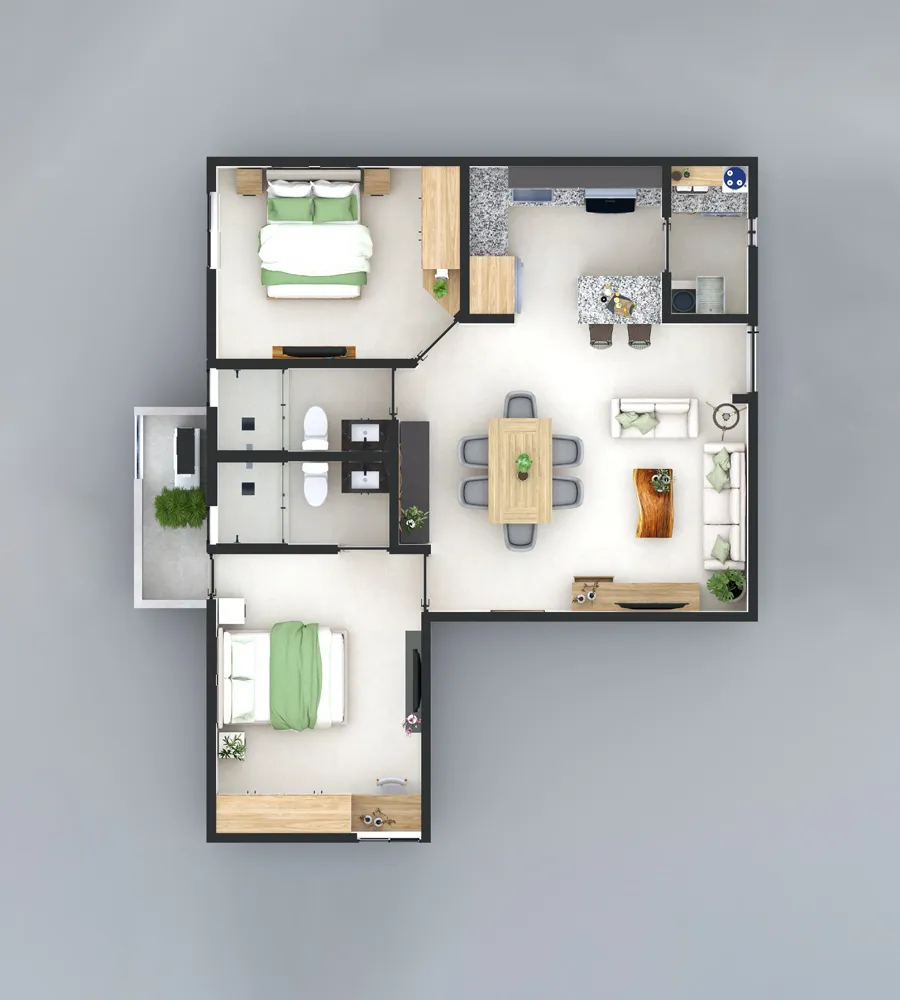 planta baja casa contemporaneo habitat buenavista