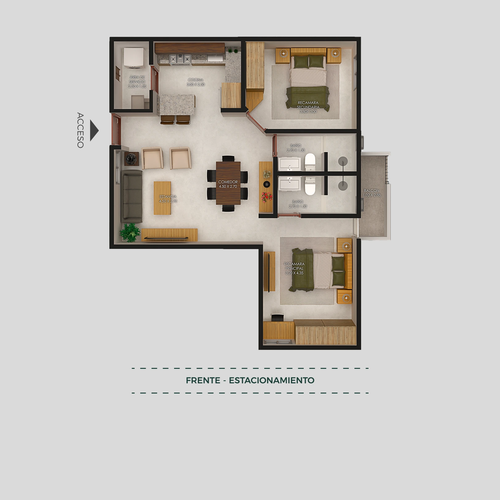 departamento modelo contemporaneo