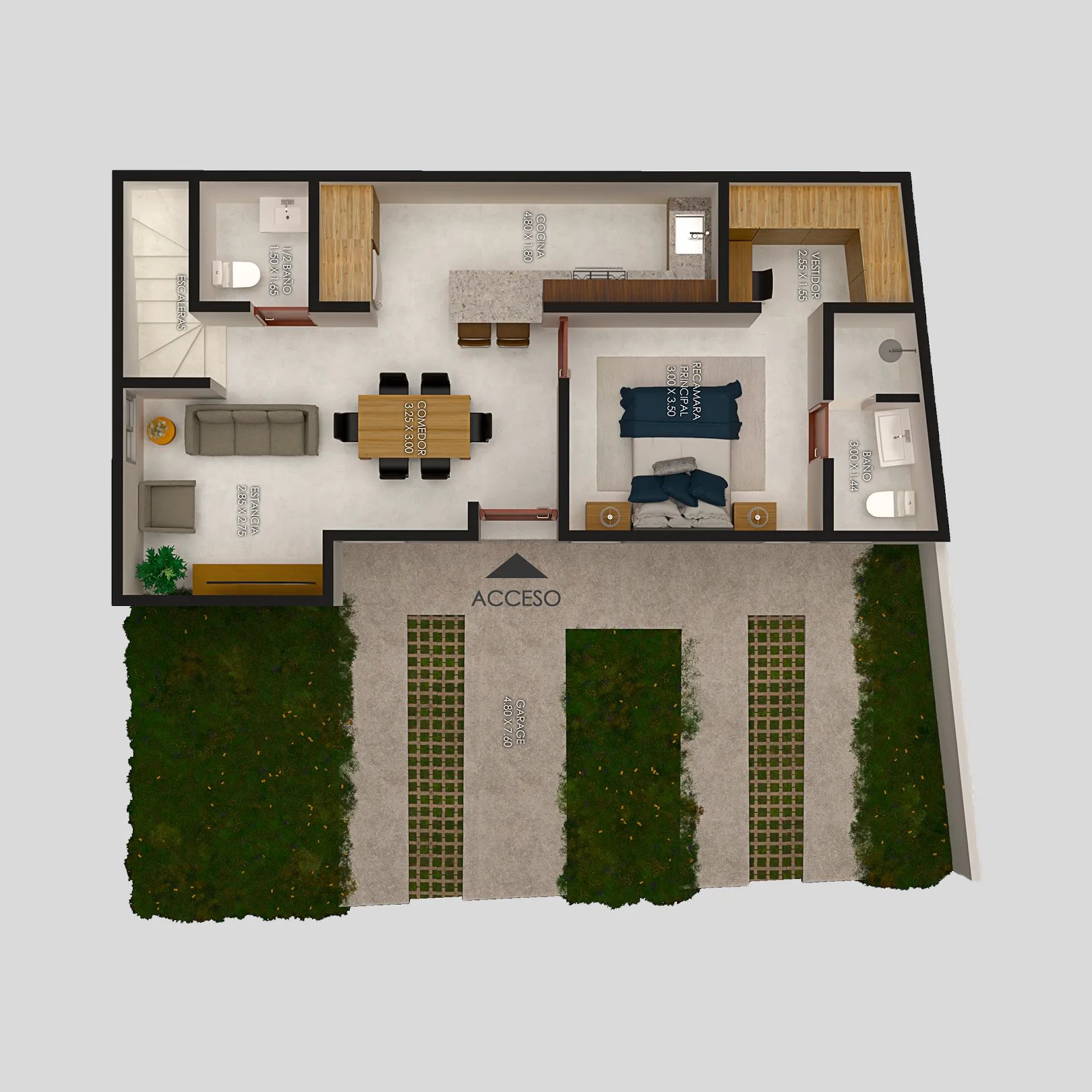 planta baja casa cronos
